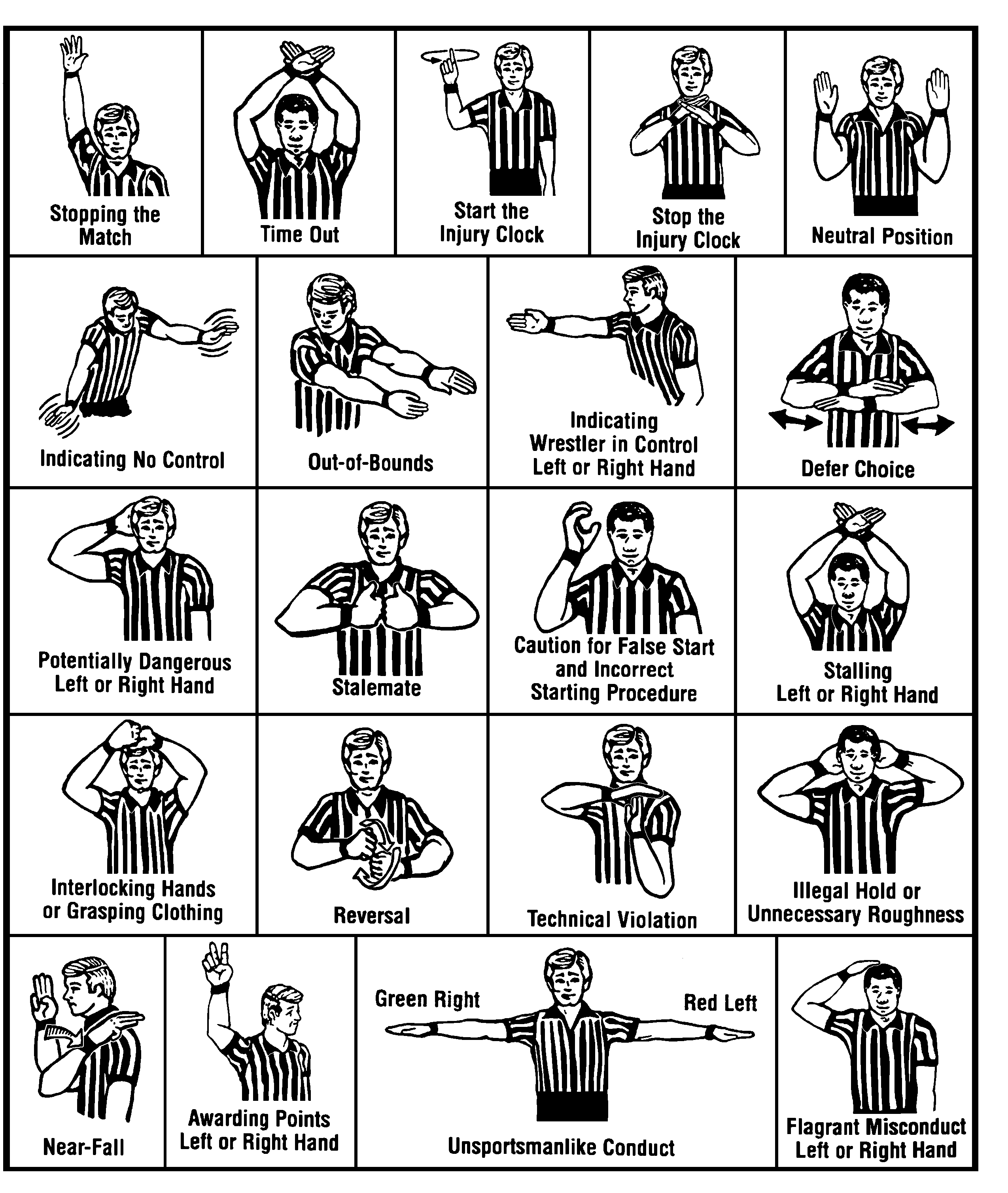 hand signals for volleyball referees
